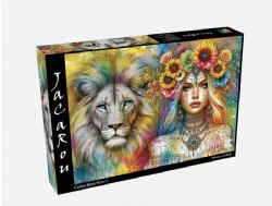 JACAROU CASSE-TÊTE 1000 PIÈCES - BEAUTÉ ET RUGISSEMENT (LION) #JP-ROAR1000